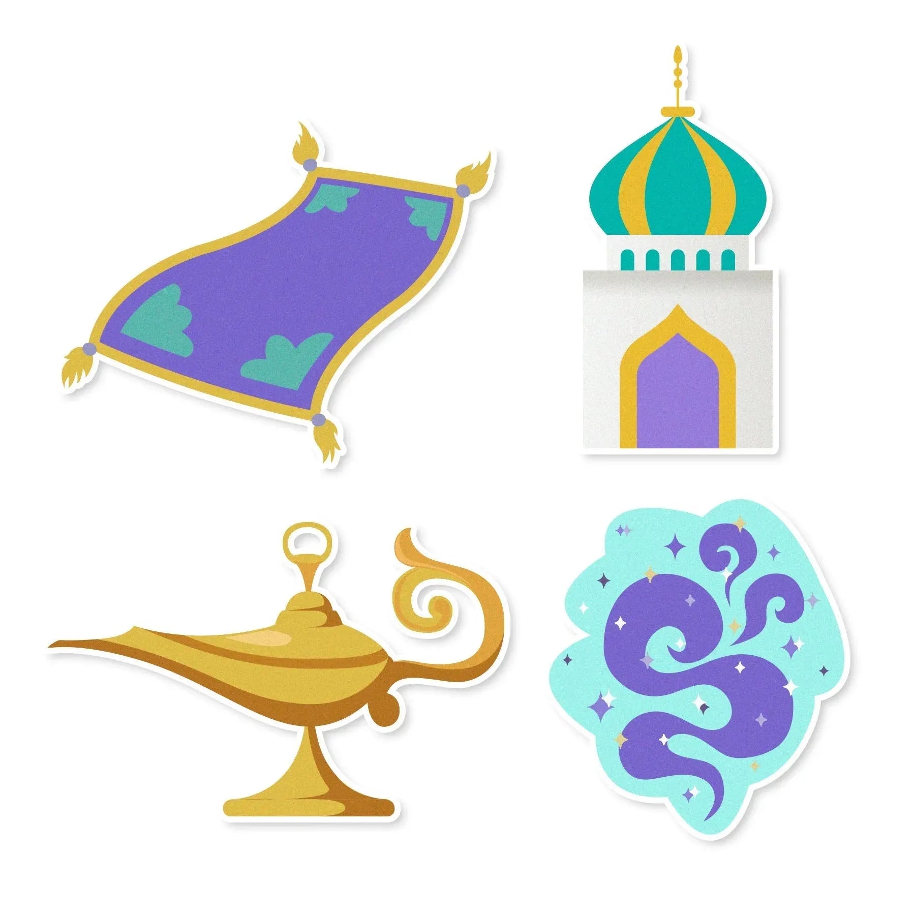 Sprinkle Pop Edible Cupcake Toppers for Arabian Princess