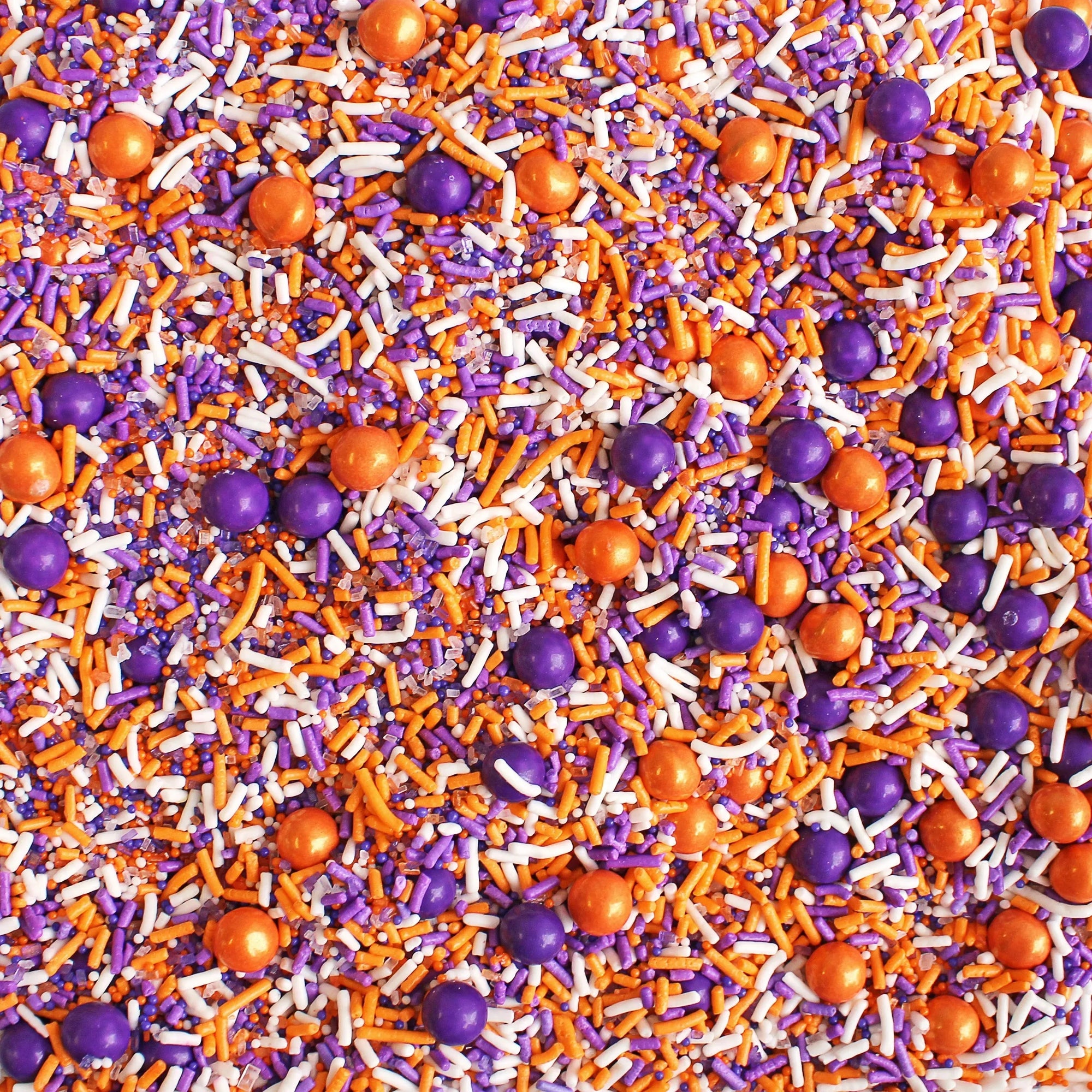 Sprinkle Pop Purple, Orange & White Sporty Sprinkles