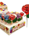 Assorted Rose Lollipops: 24-Piece Box