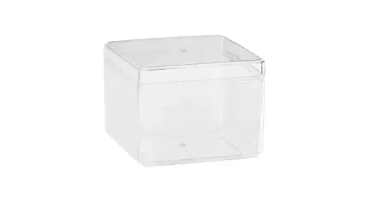 Clear Acrylic Boxes 3.5"X3.5"X2.5" 24 Pack