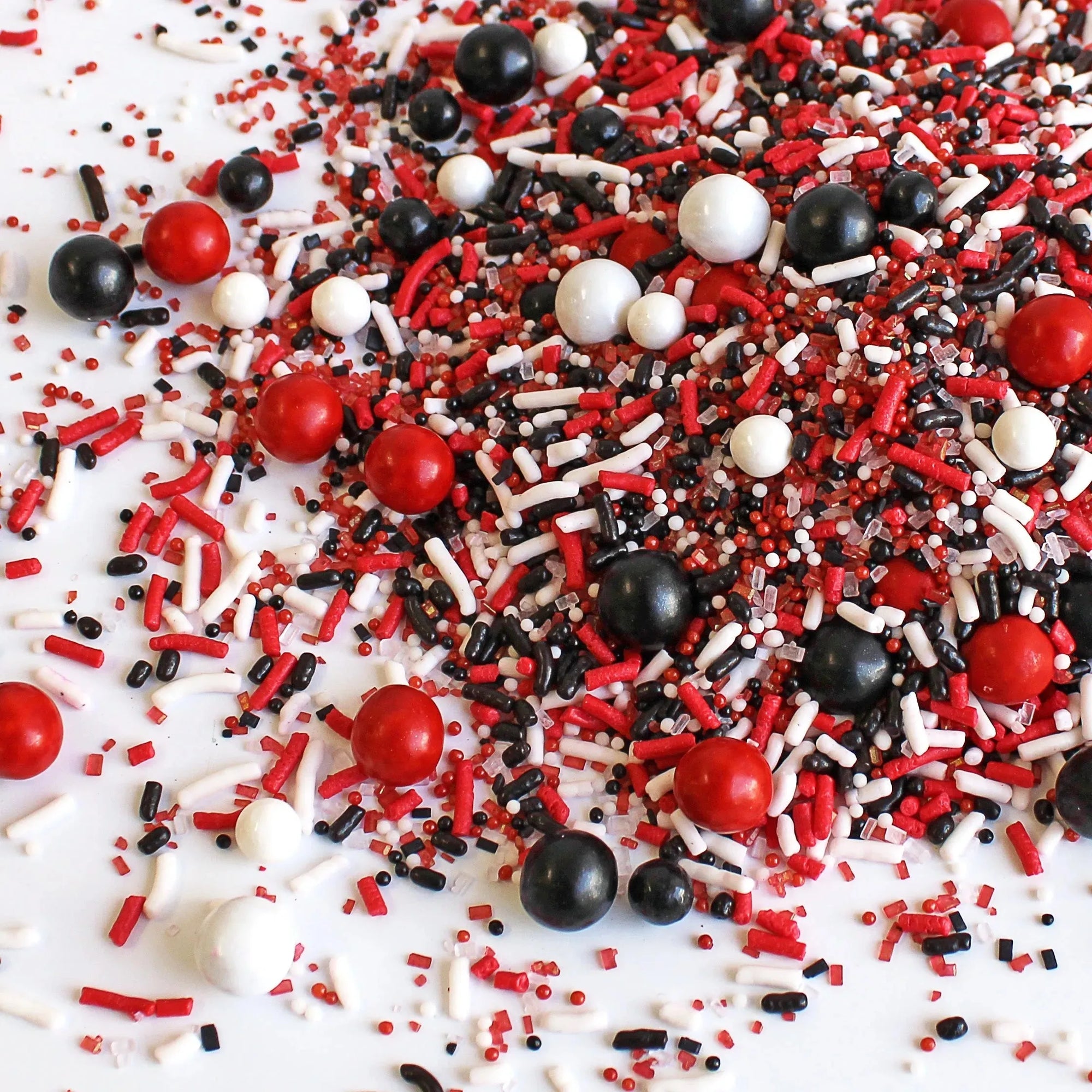 Sprinkle Pop Red, Black & White Sporty Sprinkles