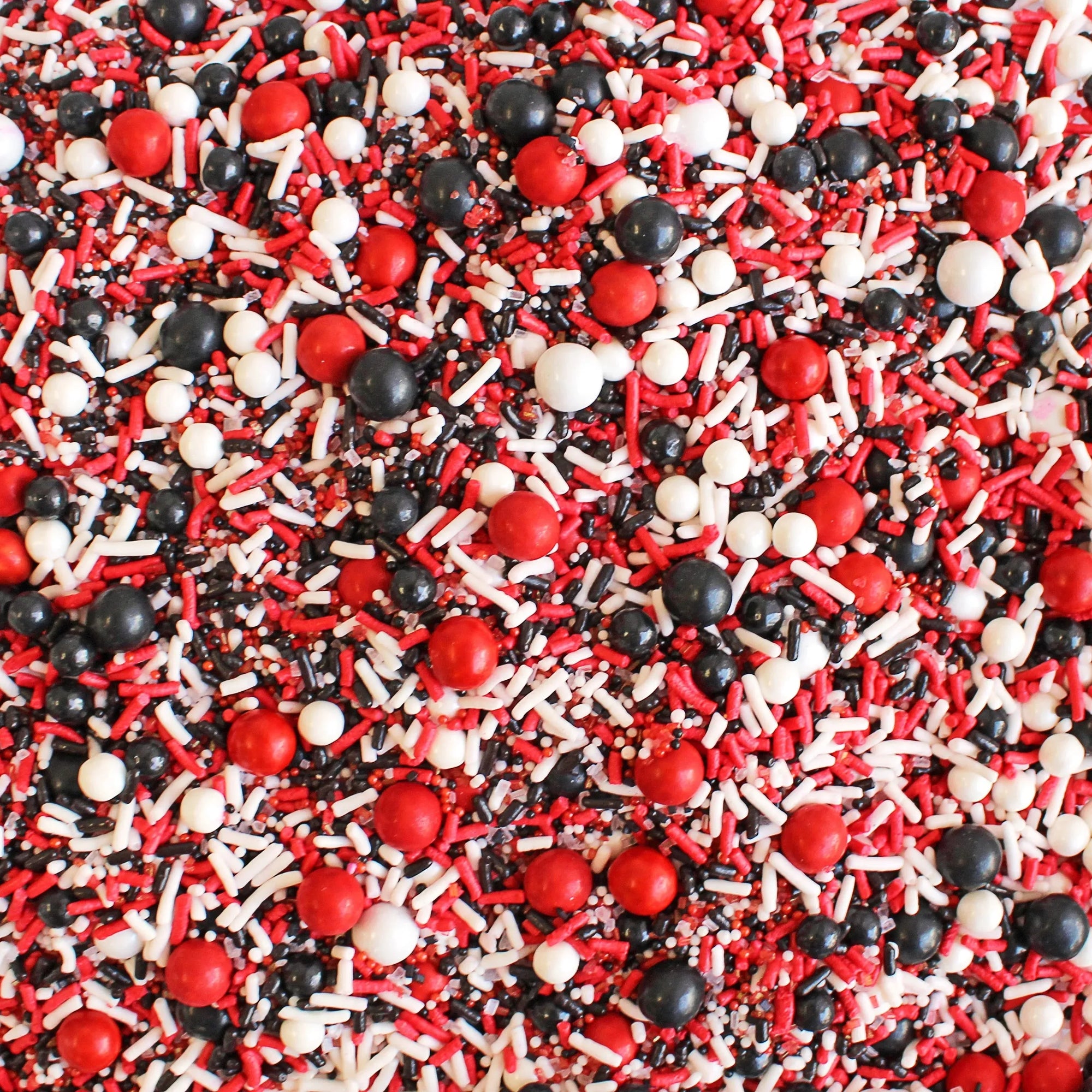 Sprinkle Pop Red, Black & White Sporty Sprinkles