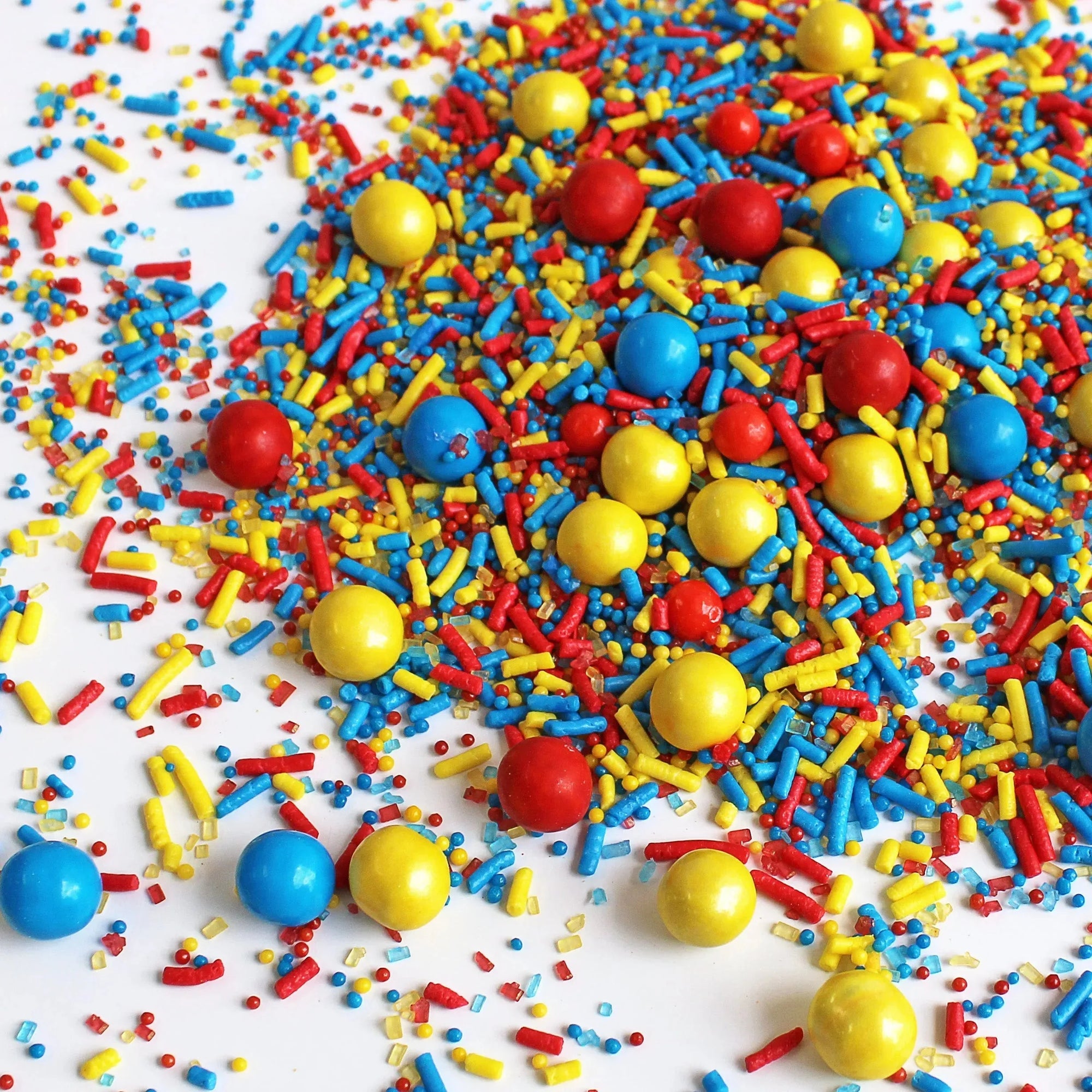 Sprinkle Pop Red, Blue & Yellow Sporty Sprinkles