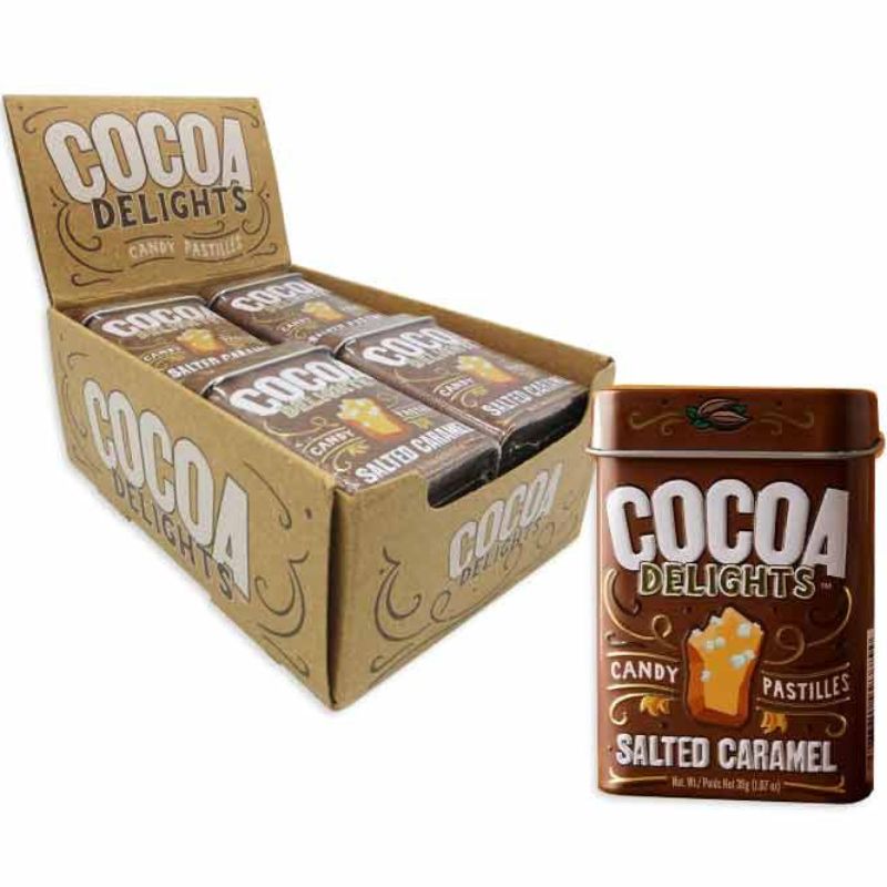 Cocoa Delights Salted Caramel Candy Pastilles: 12-Piece Box