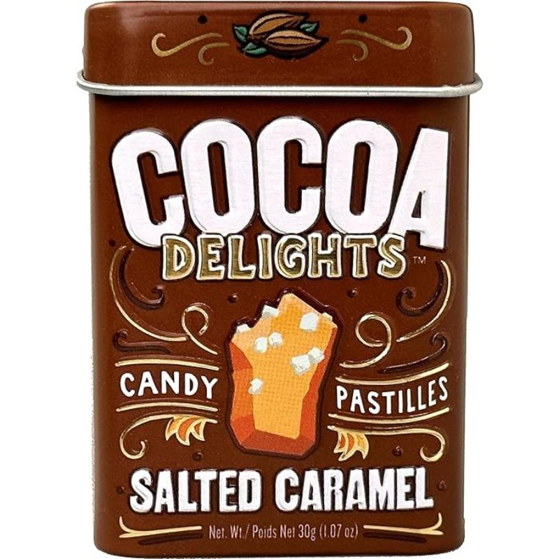 Cocoa Delights Salted Caramel Candy Pastilles: 12-Piece Box