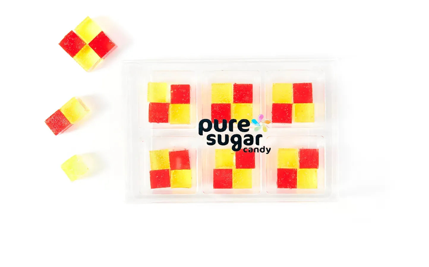 Pure Sugar Candy Cherry Lemonade Candy Cubes