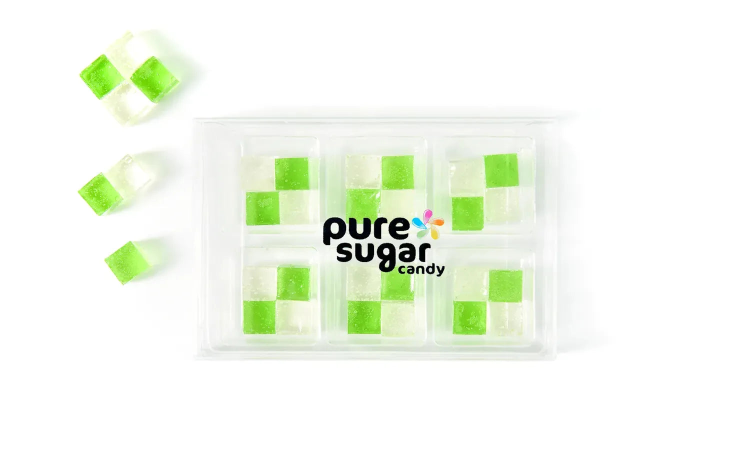 Pure Sugar Candy Key lime Pie Candy Cubes