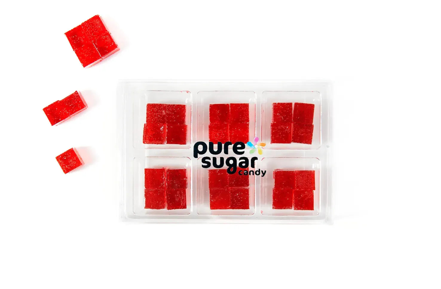 Pure Sugar Candy Cranberry Candy Cubes