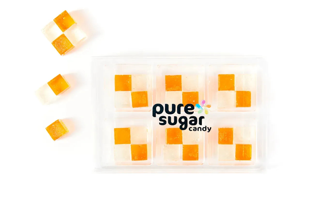 Pure Sugar Candy Pumpkin Pie Candy Cubes