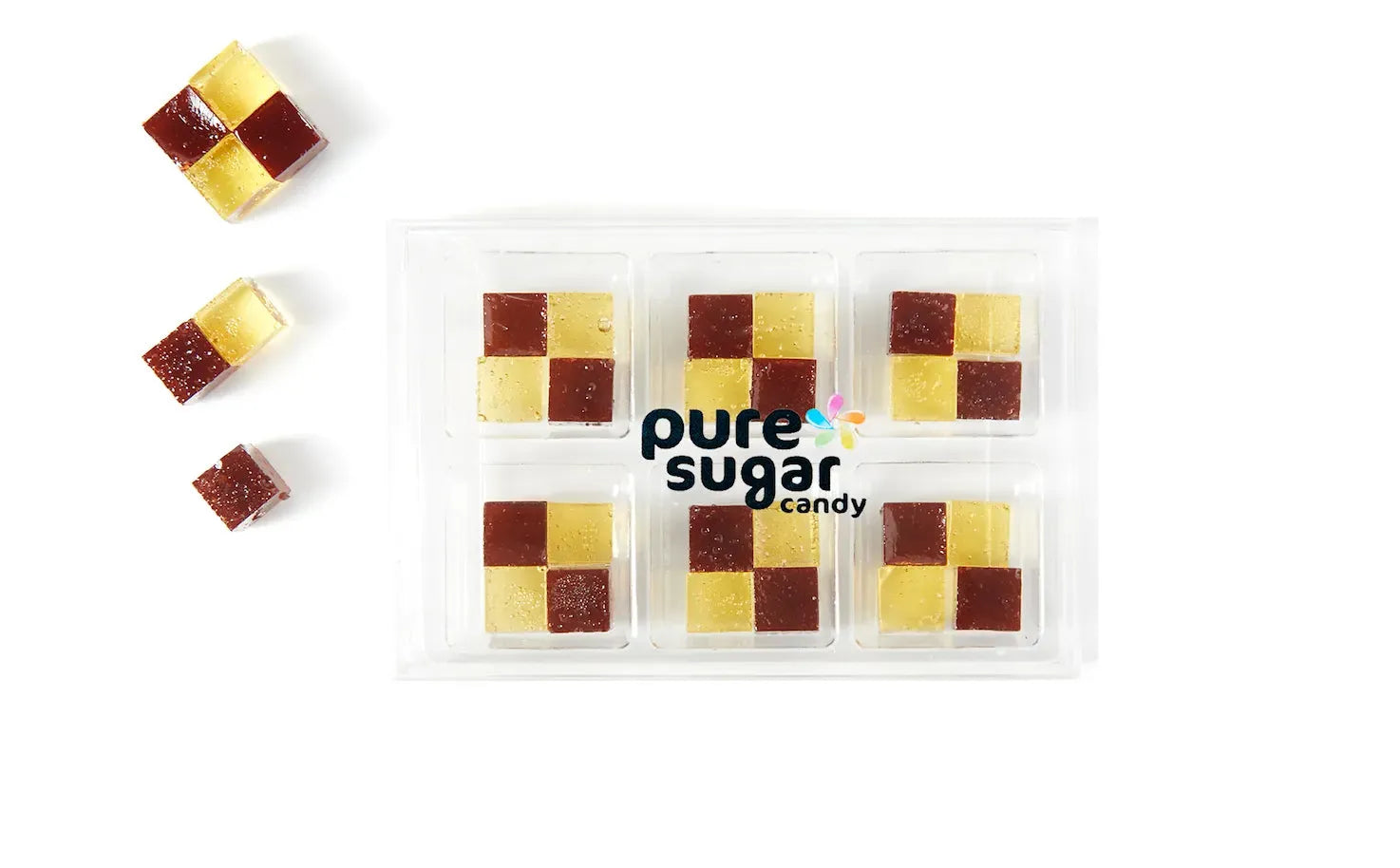 Pure Sugar Candy Boston Cream Pie Candy Cubes