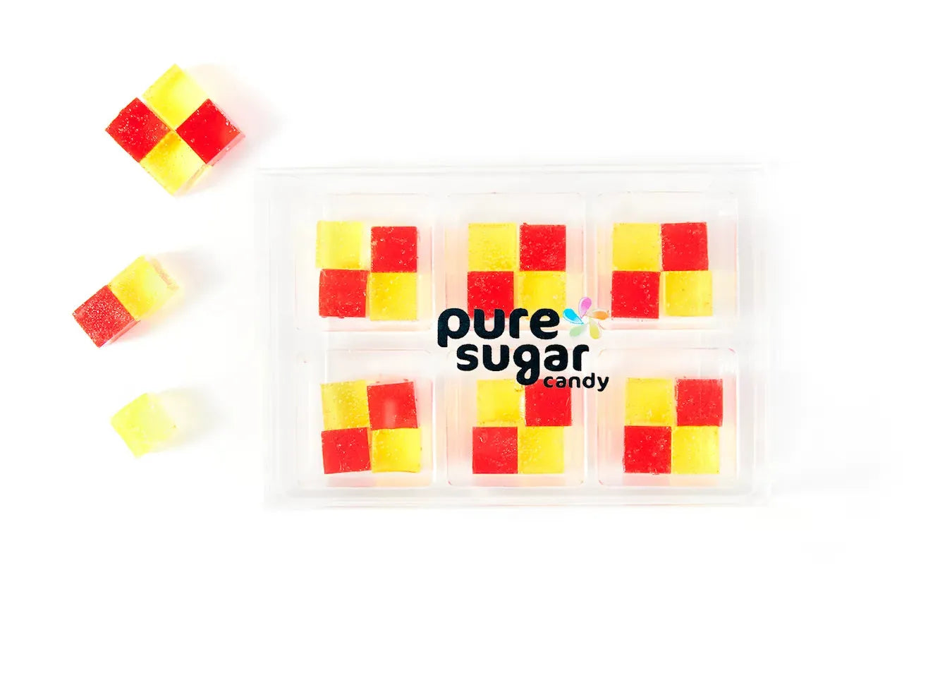 Pure Sugar Candy Raspberry Lemonade Candy Cubes