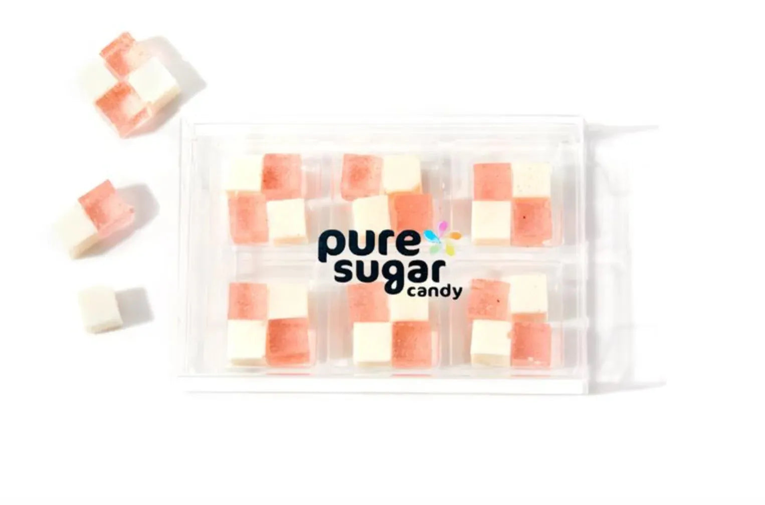 Pure Sugar Candy Strawberry & Cream Candy Cubes