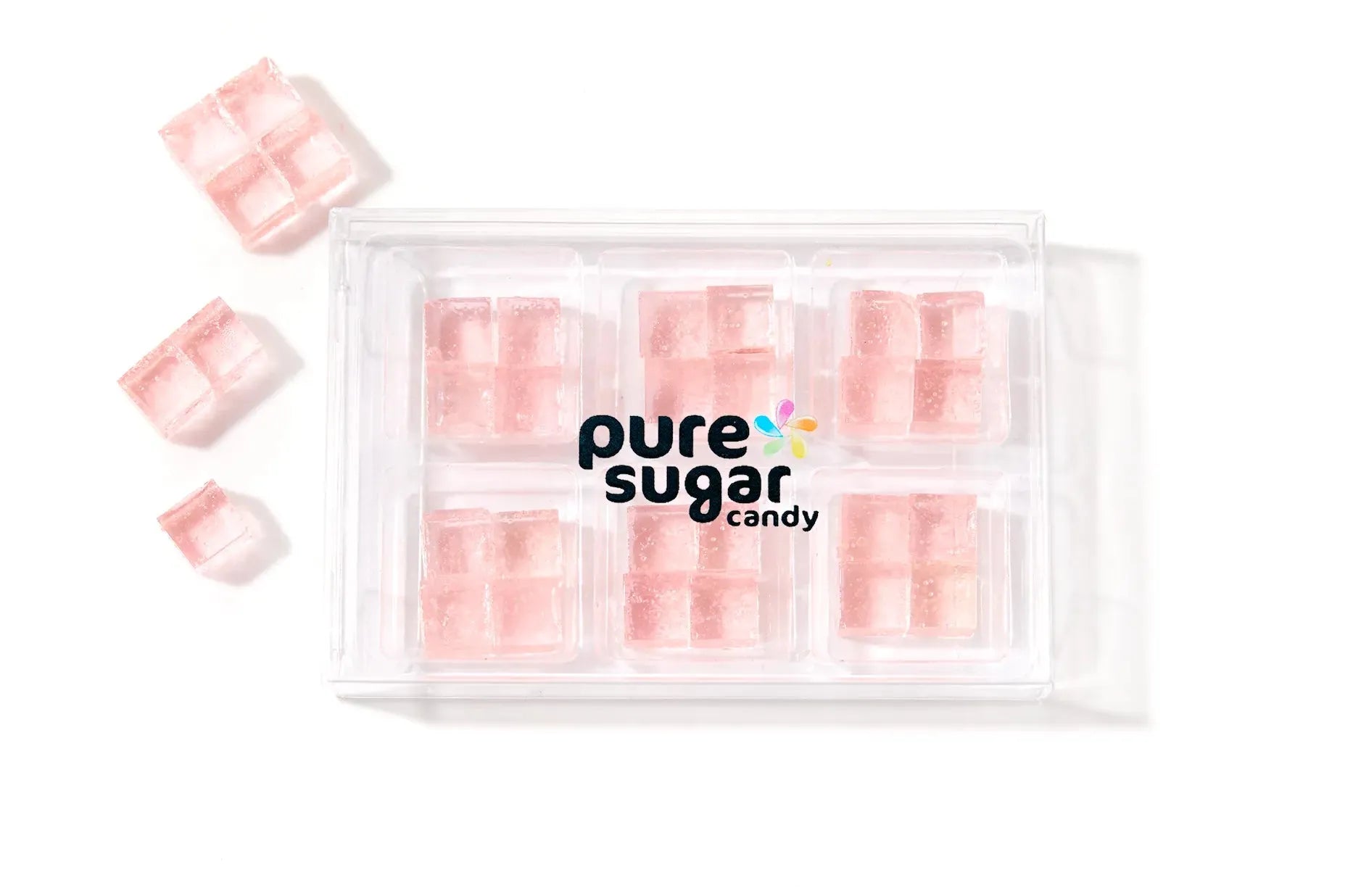 Pure Sugar Candy Strawberry Candy Cubes