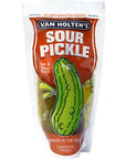 Van Holten's Sour Tart & Tangy Jumbo Pickle in A Pouch: 12-Piece Box