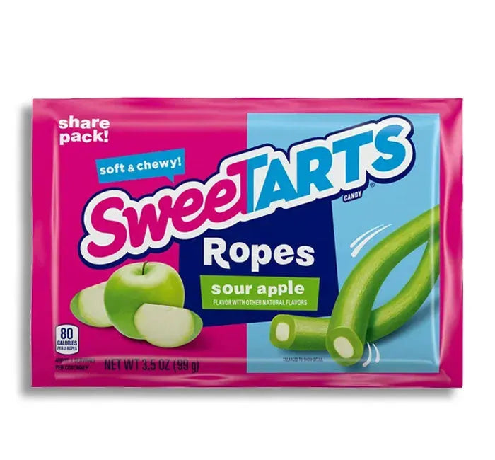 SweeTARTS - Sour Apple Chewy Ropes: 12-Piece Display