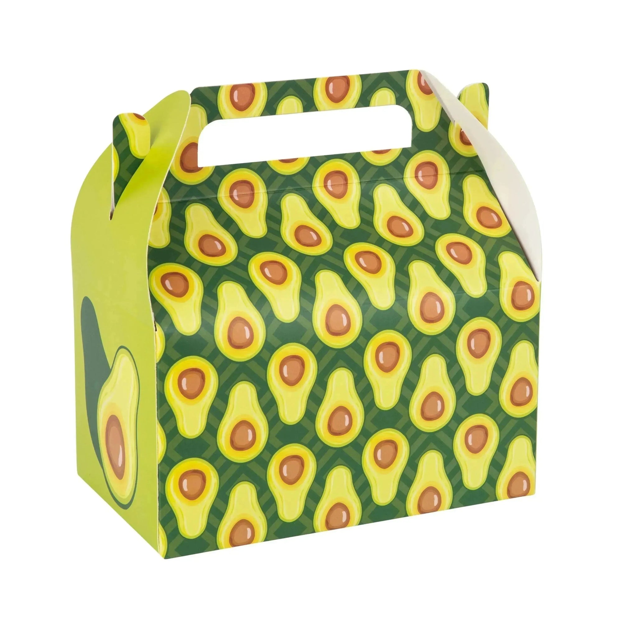 Avocado Paper Treat Box – Birthday Party Décor 6.25x3.75x3.5 Inches 10 Pack