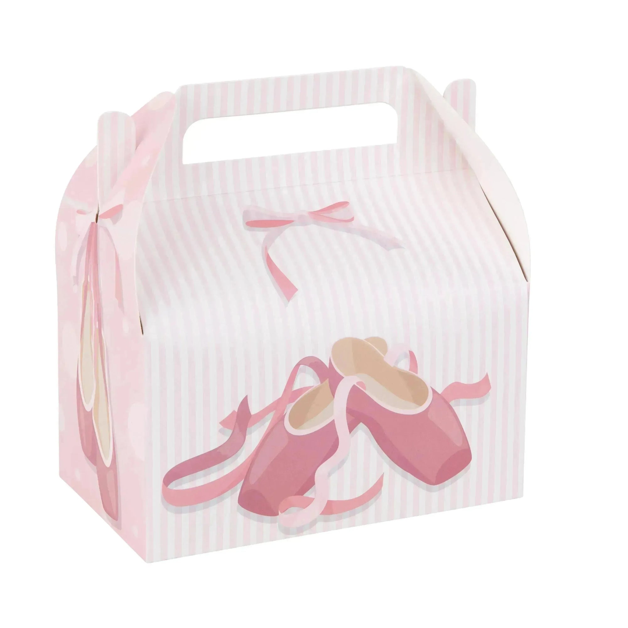 Ballerina Paper Treat Box Birthday, Baby Shower and Holiday Party Decor 6.25x3.75x3.5 Inches 20 Pack