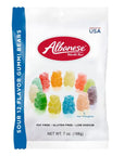 Albanese Sour 12 Flavor Gummy Bears Peg Bags: 12-Piece Box