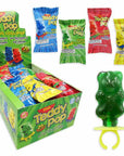 Teddy Pop Sour Lollipop Rings: 24-Piece Box