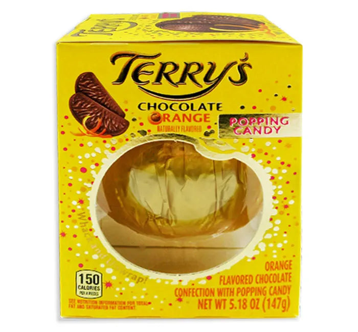 Terry's Milk Orange Chocolate with Popping Candy: 12-Piece Case