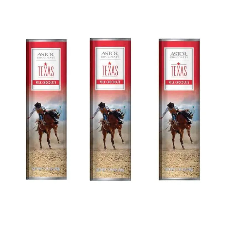 Texas Cowboy Chocolate Bars: 24-Piece Box