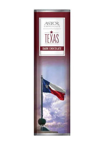 Texas Flag Dark Chocolate Bars: 24-Piece Box