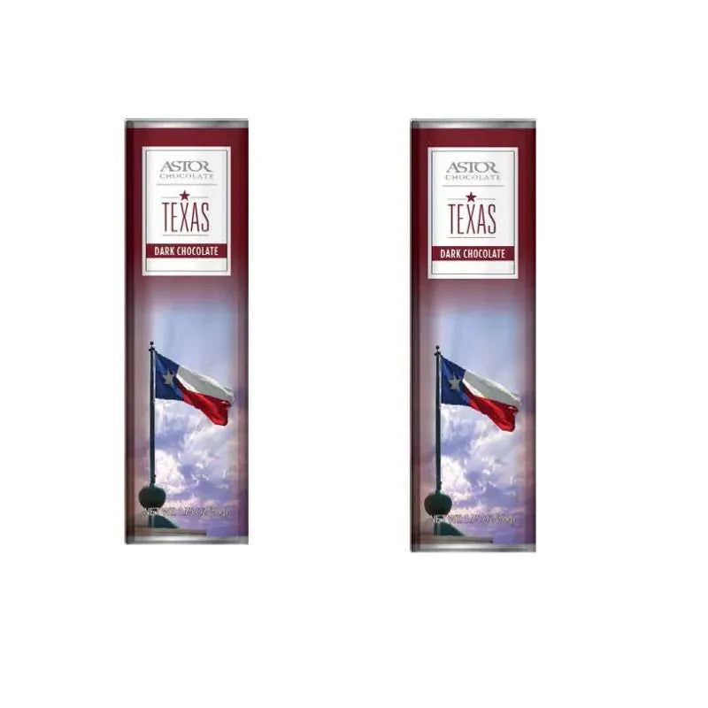 Texas Flag Dark Chocolate Bars: 24-Piece Box