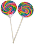 Rainbow Swirl Lollipops 1.5-Ounce Lollipops: 48-Piece Display