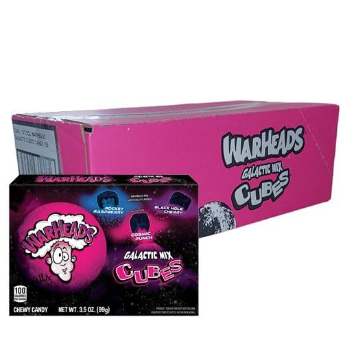 Warheads Galactic Cubes Theater Boxes: 12-Piece Case