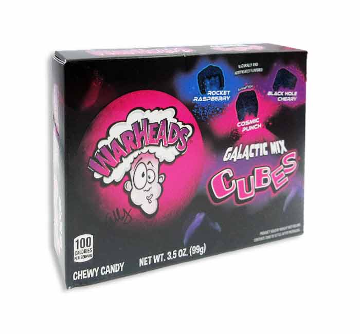 Warheads Galactic Cubes Theater Boxes: 12-Piece Case