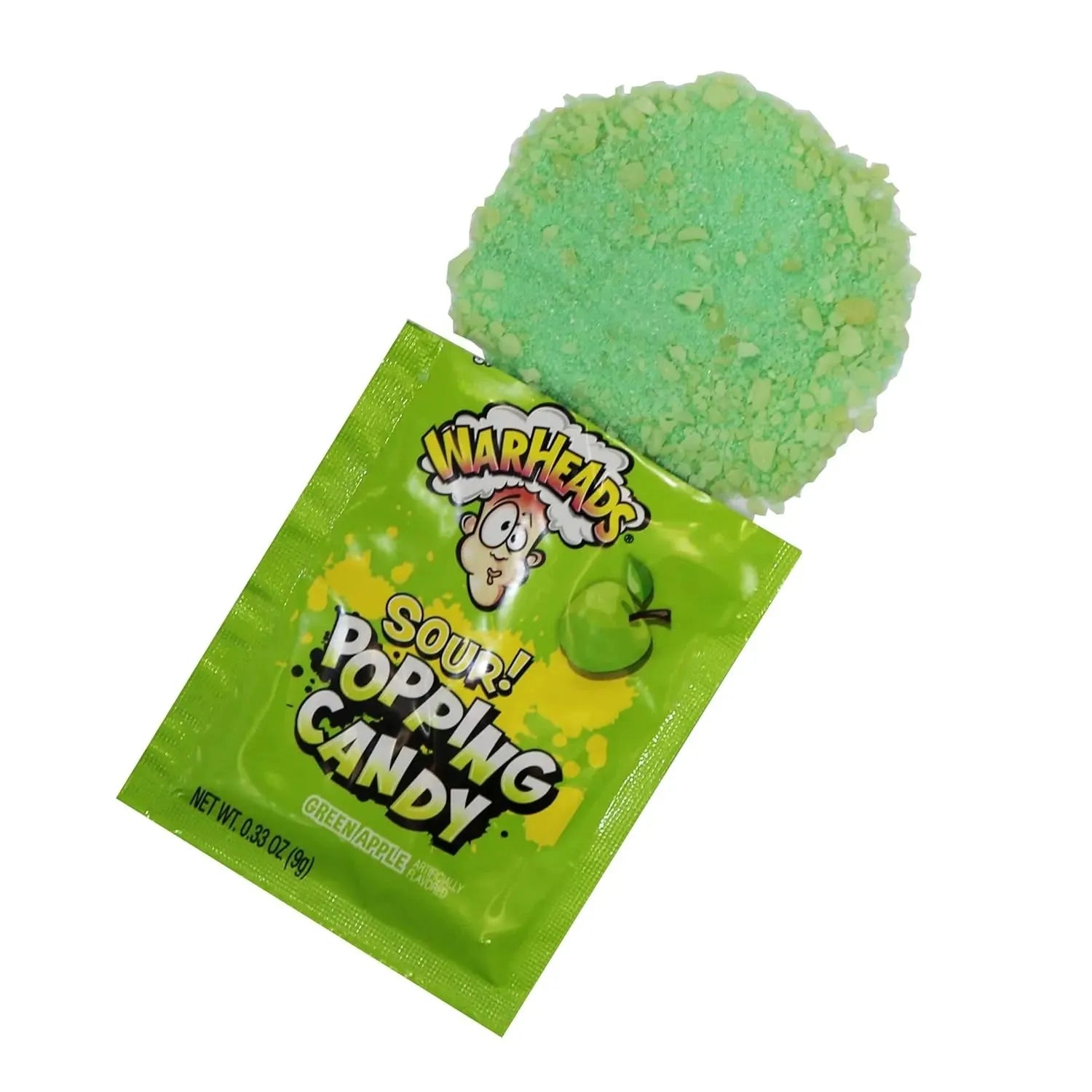 Warheads Sour Green Apple Popping Candy: 20-Piece Display