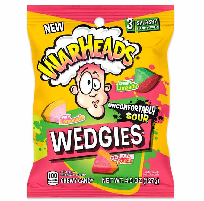 Warheads Wedgies Peg Bags: 12-Piece Box