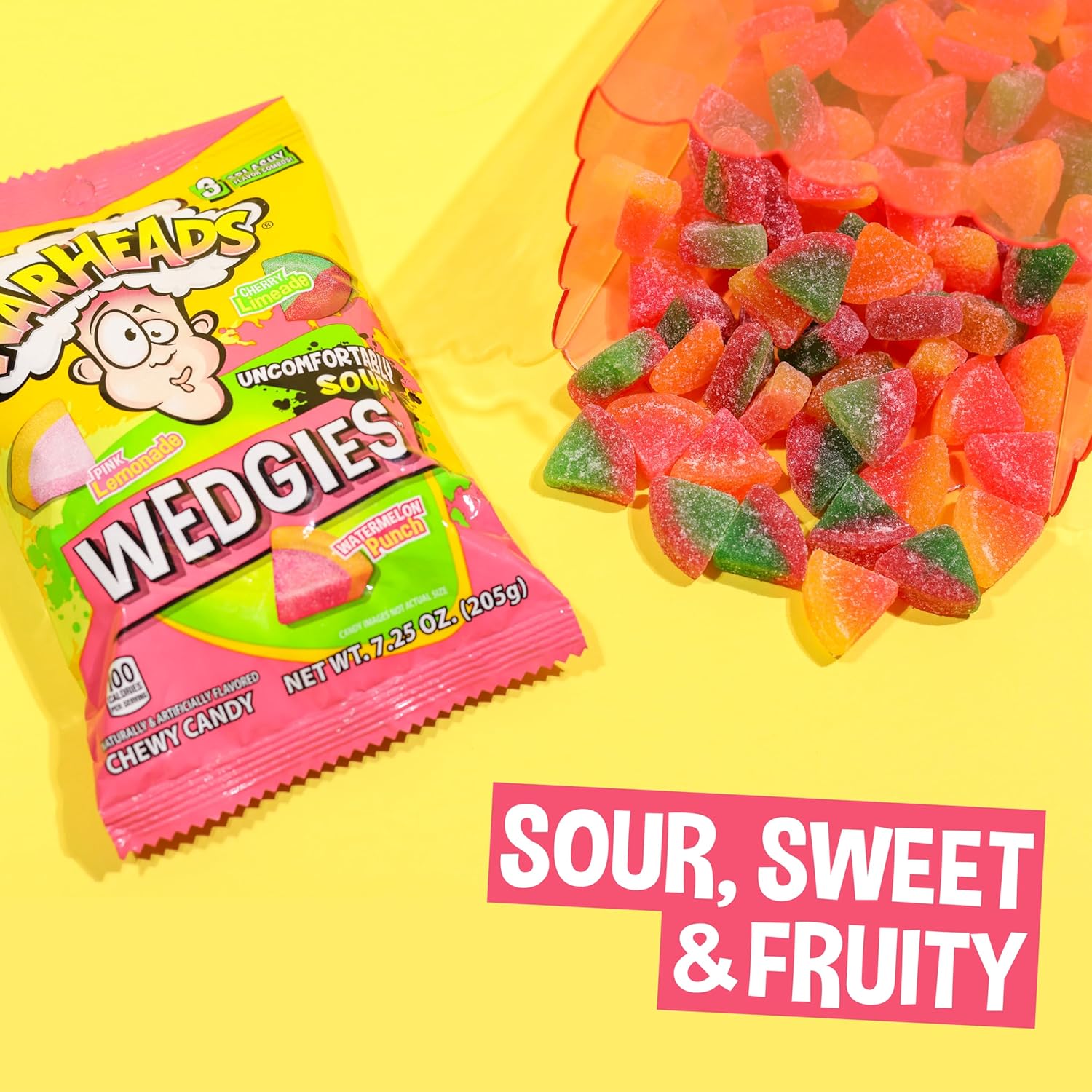 Warheads Wedgies Peg Bags: 12-Piece Box