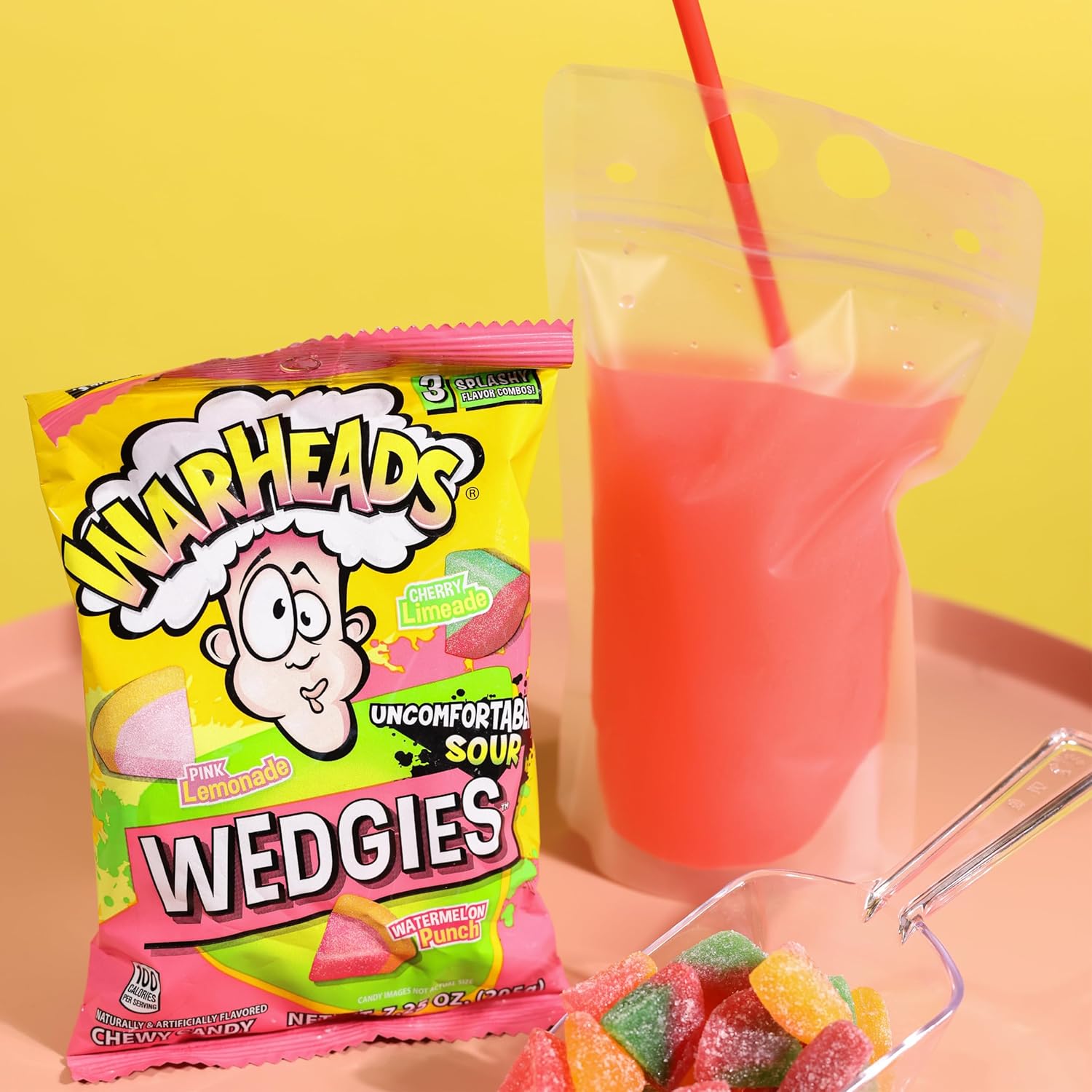 Warheads Wedgies Peg Bags: 12-Piece Box