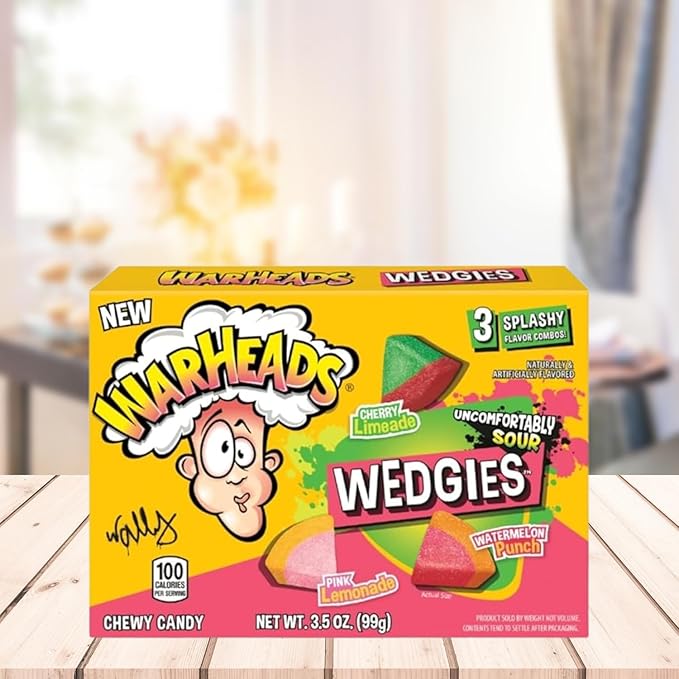 Warheads Wedgies Theater Boxes: 12-Piece Case