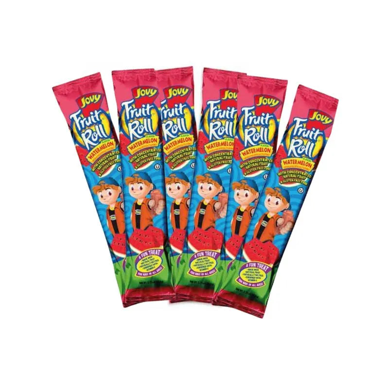 Jovy Watermelon Fruit Rolls: 48-Piece Box