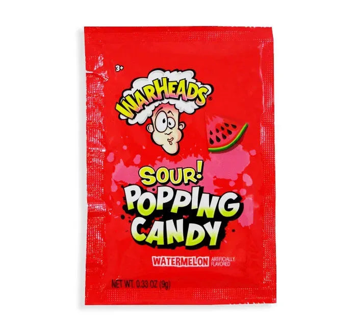 WarHeads Sour Watermelon Popping Candy: 20-Piece Display