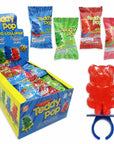 Teddy Pop Lollipop Rings: 24-Piece Box