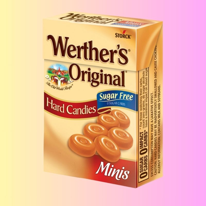 Werther's Sugar-Free Minis Flip Boxes; 12-Piece Case