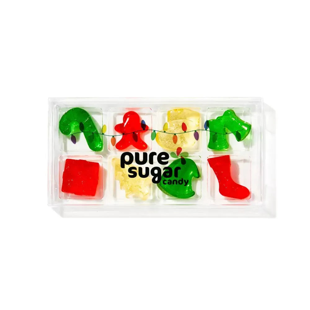 Pure Sugar Candy Holiday Hard Candy Gift Box