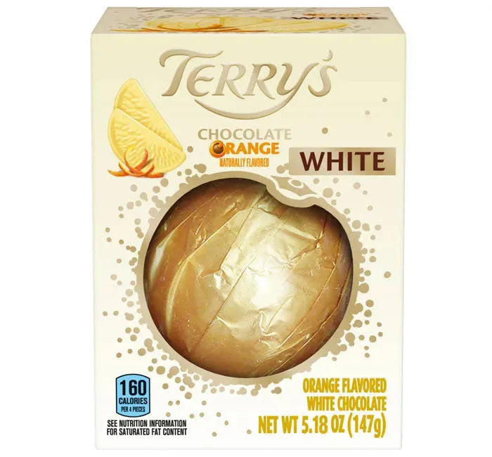 Terry's White Chocolate Orange Ball Gift Box: 12-Piece Case