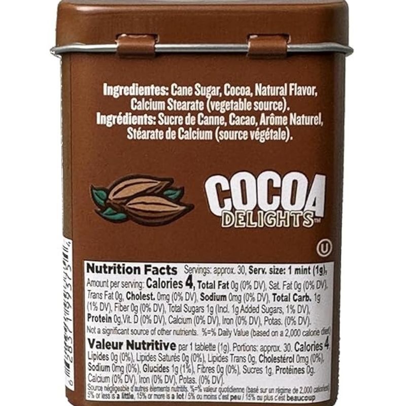 Cocoa Delights Espresso Candy Pastilles: 12-Piece Box