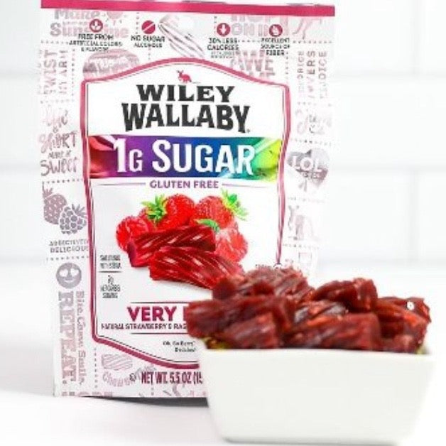 Wiley Wallaby Low Sugar Very Berry Licorice: 8-Piece Box