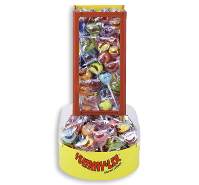 Yummy Lix Assorted Lollipops: 160-Piece Display