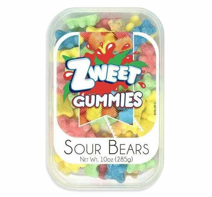 Zweet Sour Gummy Bears: 6-Piece Case