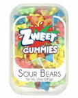 Zweet Sour Gummy Bears: 6-Piece Case