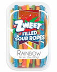 Zweet Rainbow Sour Ropes: 6-Piece Box