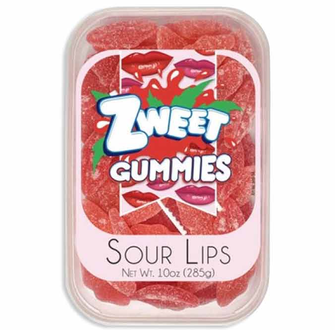 Zweet Sour Gummy Lips: 6-Piece Box