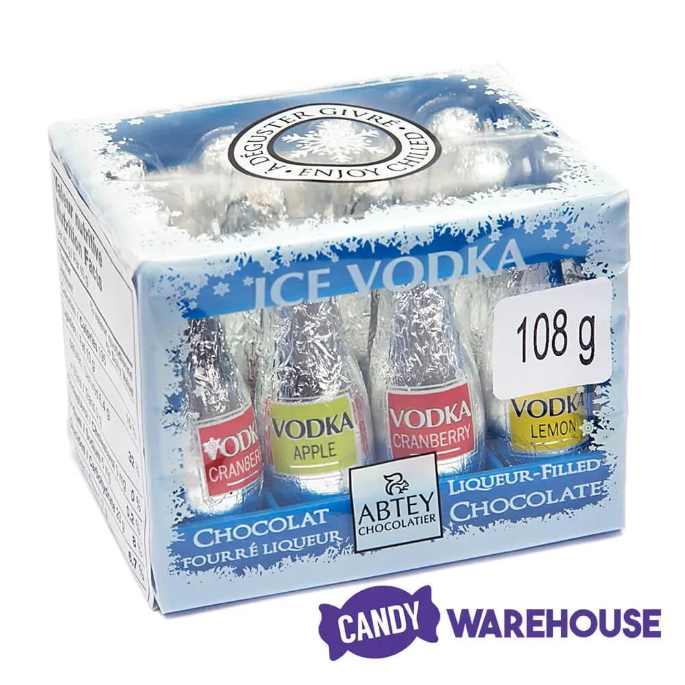 Abtey Chocolate Assorted Vodka Liquor Bottles: 12-Piece Crate