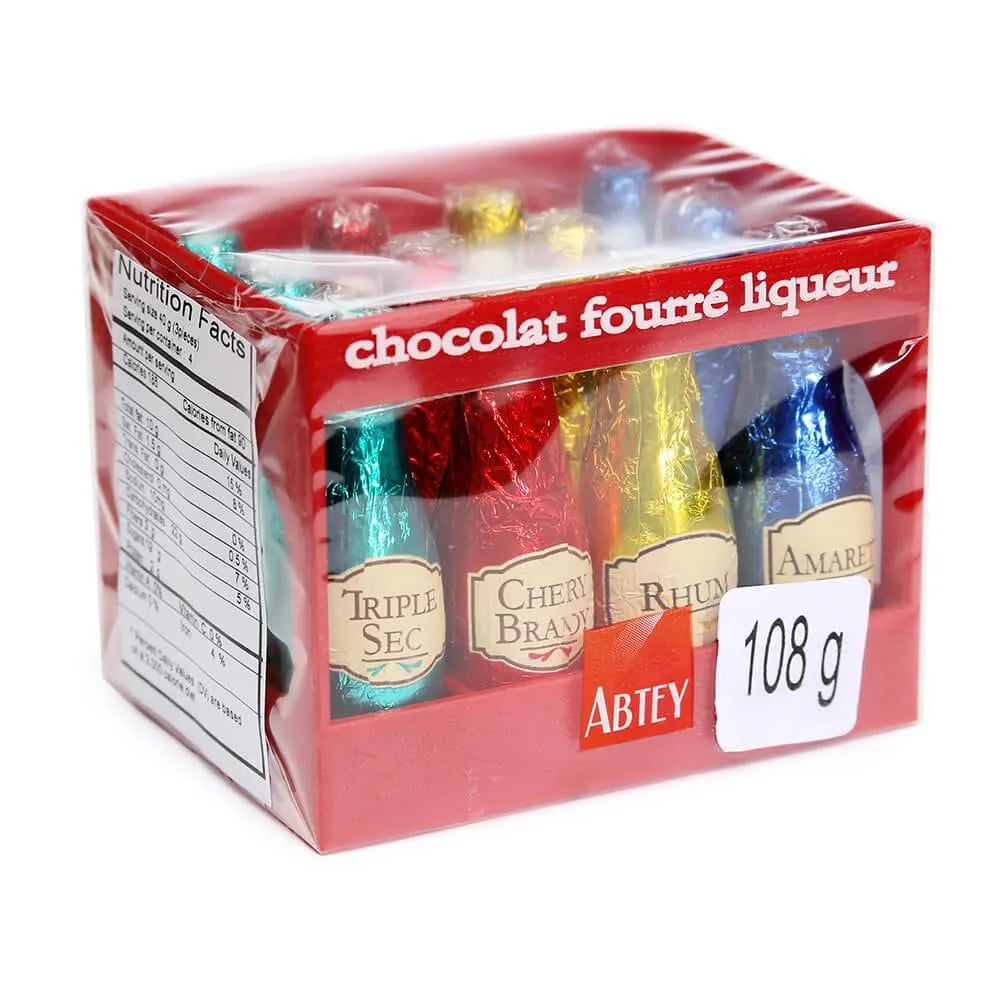 Abtey Chocolate Original Liquor Bottles: 12-Piece Crate